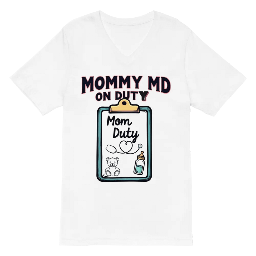 Mommy MD On Duty V-Neck Tee product image (2)