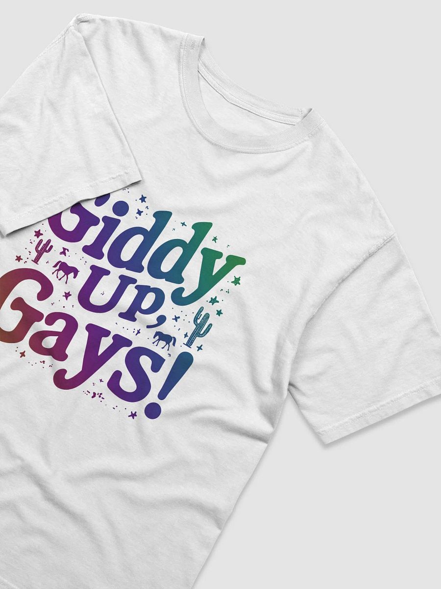 Giddy Up, Gays! – Flirty Pride T-Shirt product image (3)