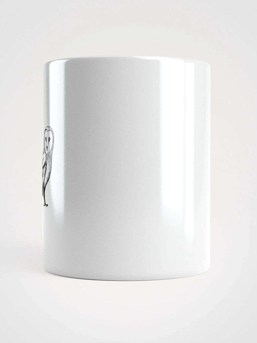 Barn Owl Sketch White Glossy Mug product image (6)
