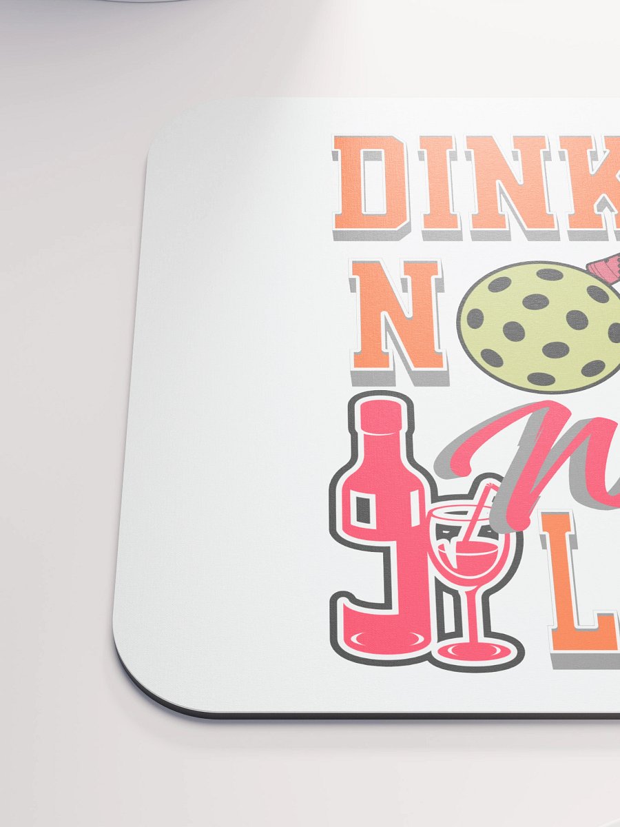 Dink Now Wine Later Pickleball Whimsical Mouse Pad product image (6)