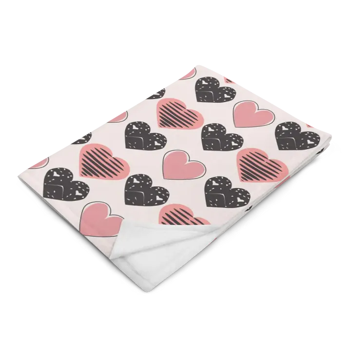 Pink Hearts Blanket product image (2)