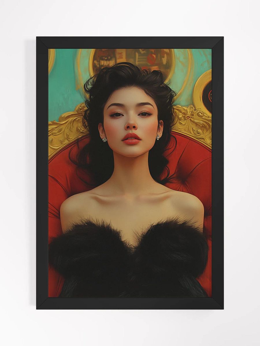Noir Siren Poster - A Glimpse of Old Hollywood - Framed product image (1)