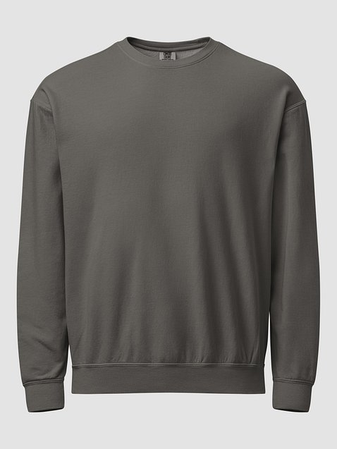 Photo showing Comfort Colors Unisex Garment-Dyed Fleece Crewneck Sweatshir