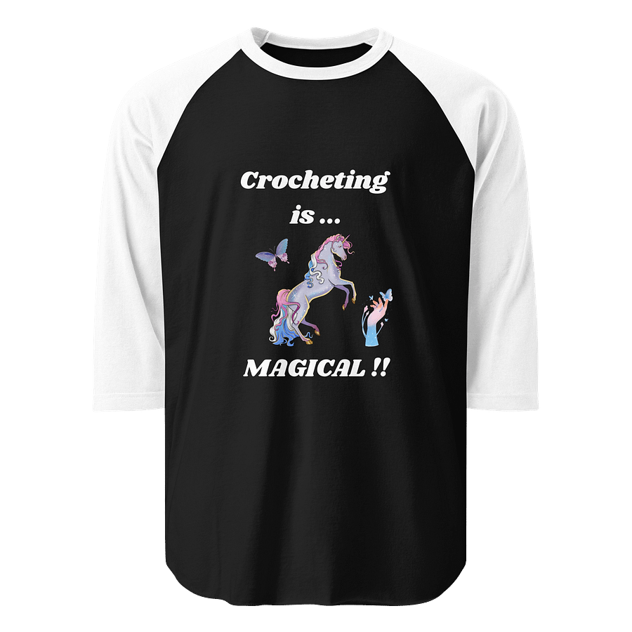 Crocheting is Magical Raglan Tee product image (1)