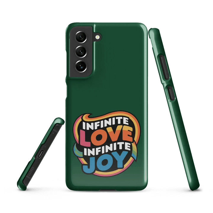 Infinite Love Infinite Joy Snap Case for Samsung (Green) product image (1)