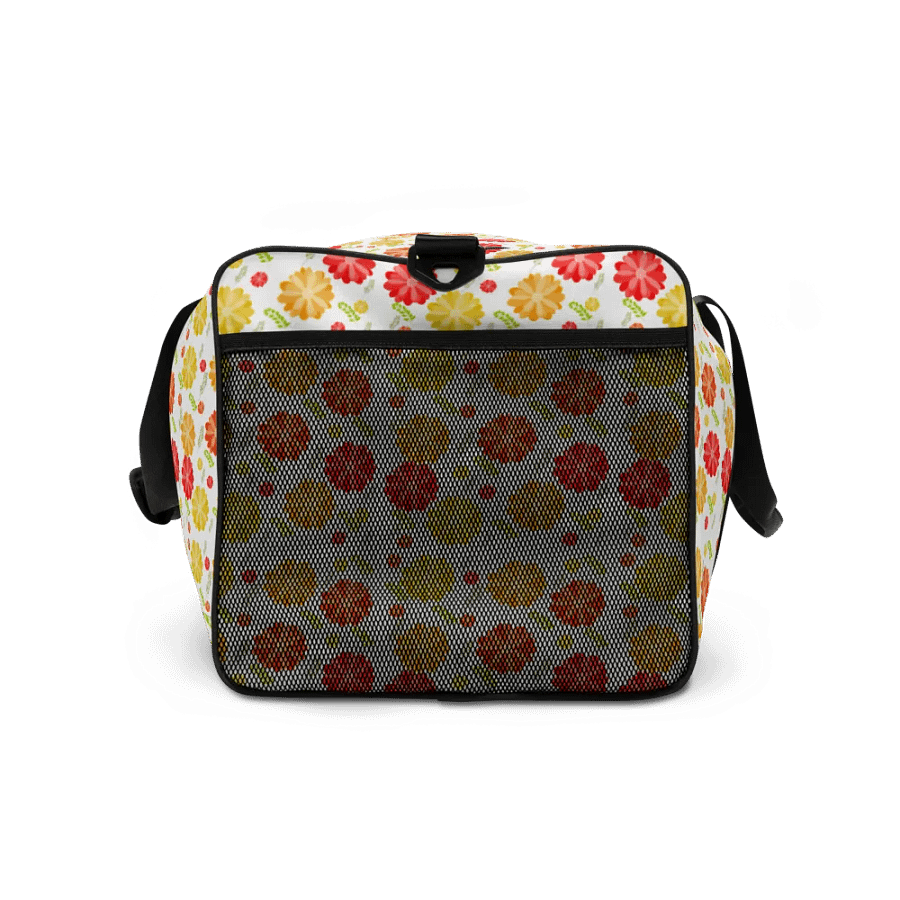 Orange Floral Large Holdall Bag product image (10)