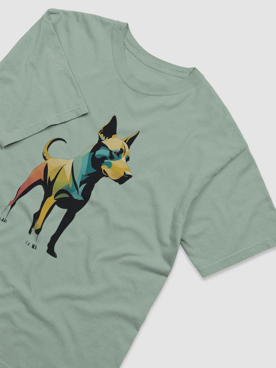 Vibrant Geometric Dog Illustration T-Shirt product image (34)