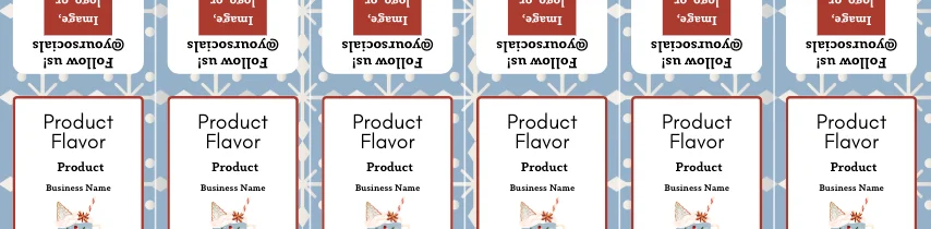 Snowflake Sky Label Templates Bundle product image (2)