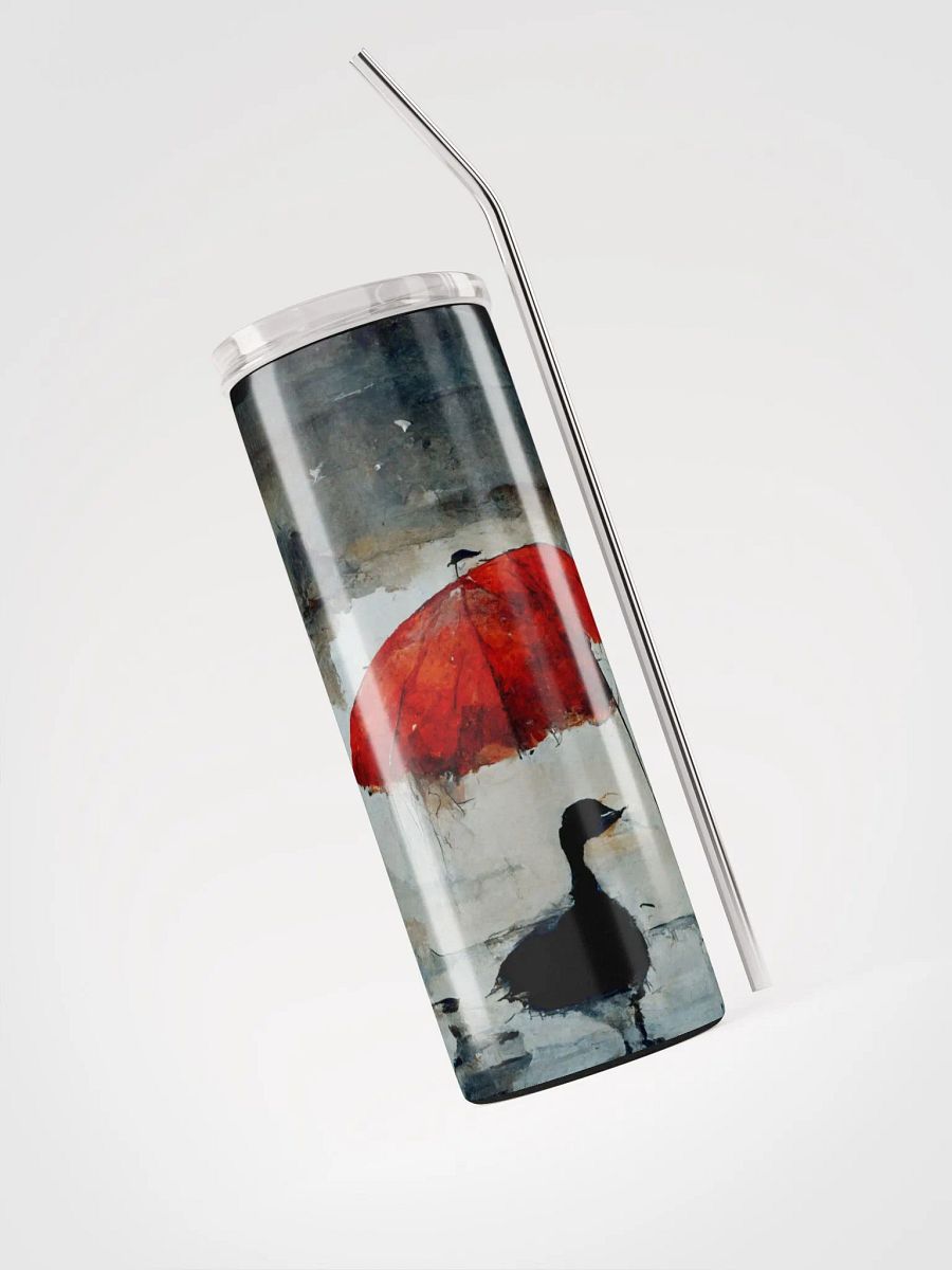 Misty Red Umbrella Stainless Steel Tumbler product image (3)