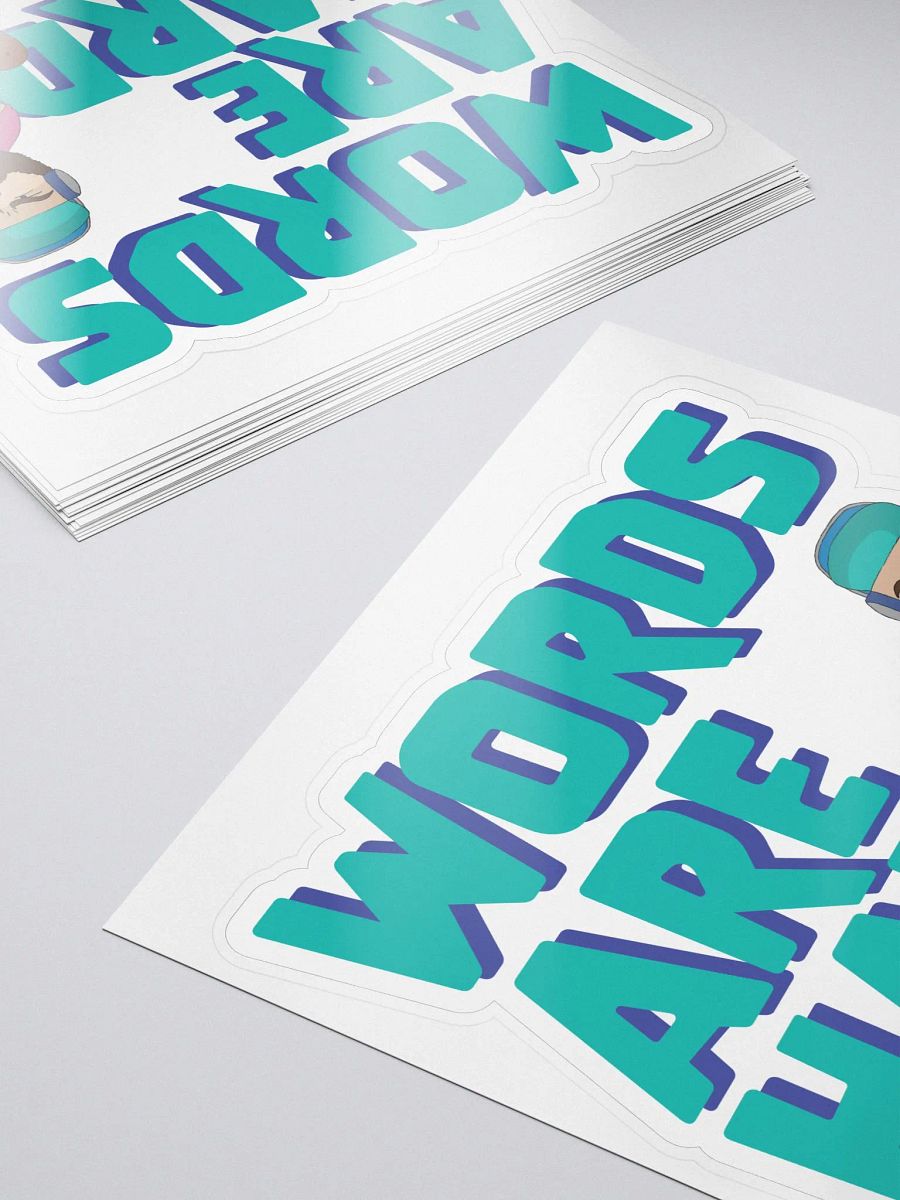 Words Are Hard Sticker product image (5)