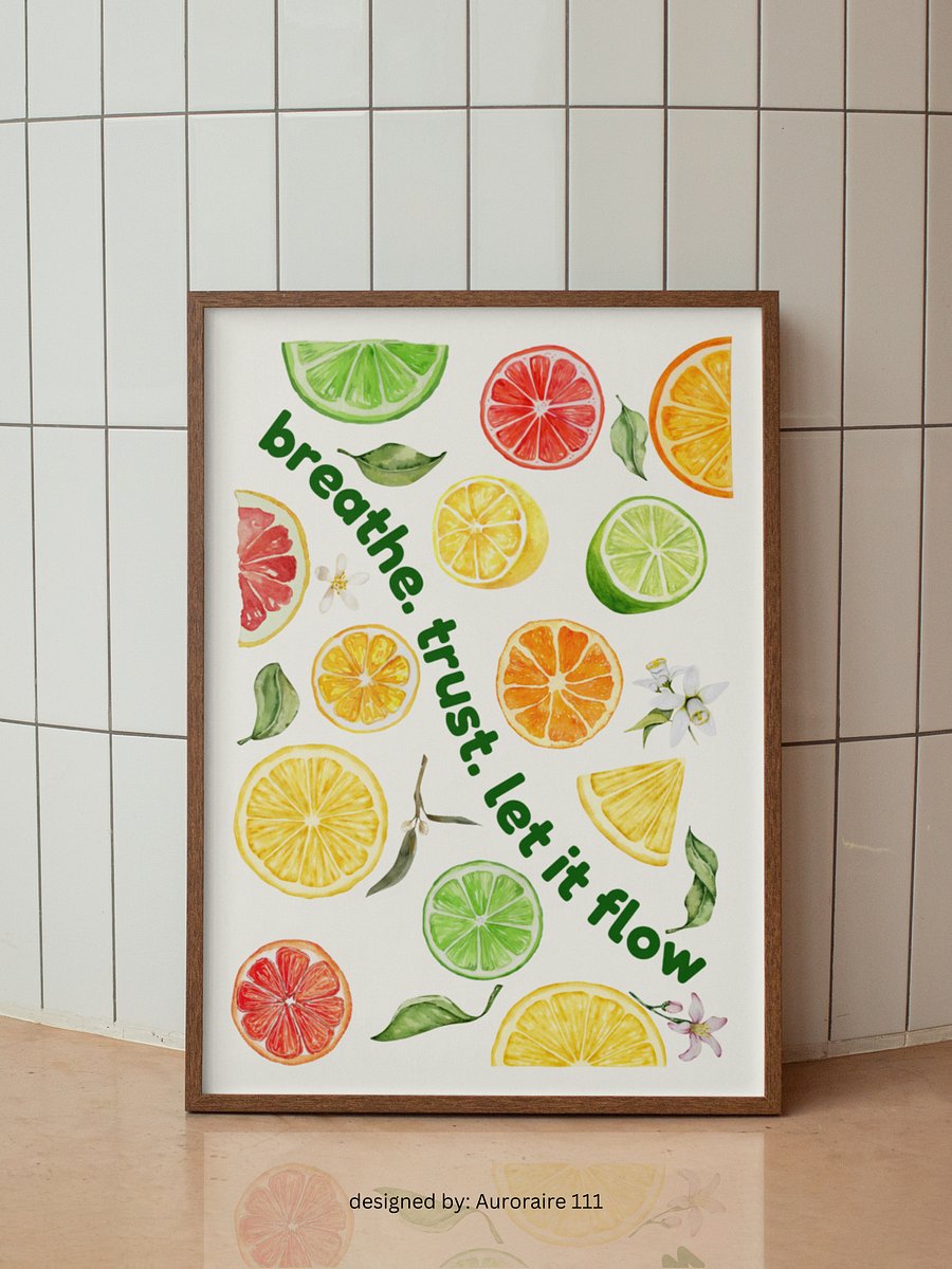 Let It Flow - Printable Wall Art | Digital Poster Download | Multiple Sizes Included product image (1)