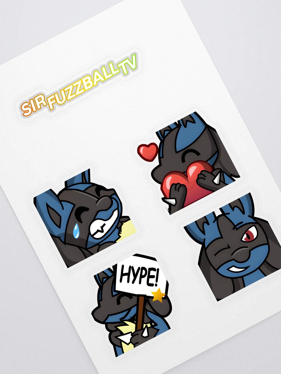 SirFuzzballTV Emote Stickers - Lucario product image (1)