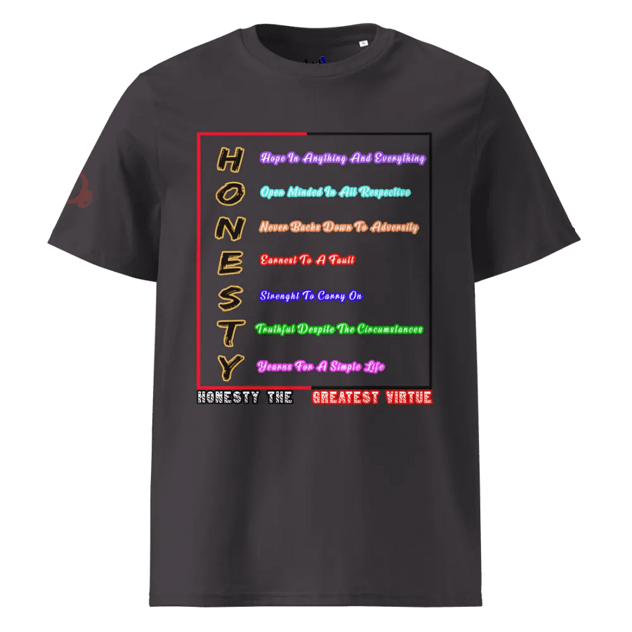 Honesty Virtue Tee, Inspirational Honesty Shirt, Virtue Slogan T-Shirt, Honesty Definition Tee, Greatest Virtue Shirt, Ethical Statement T-Shirt product image (4)