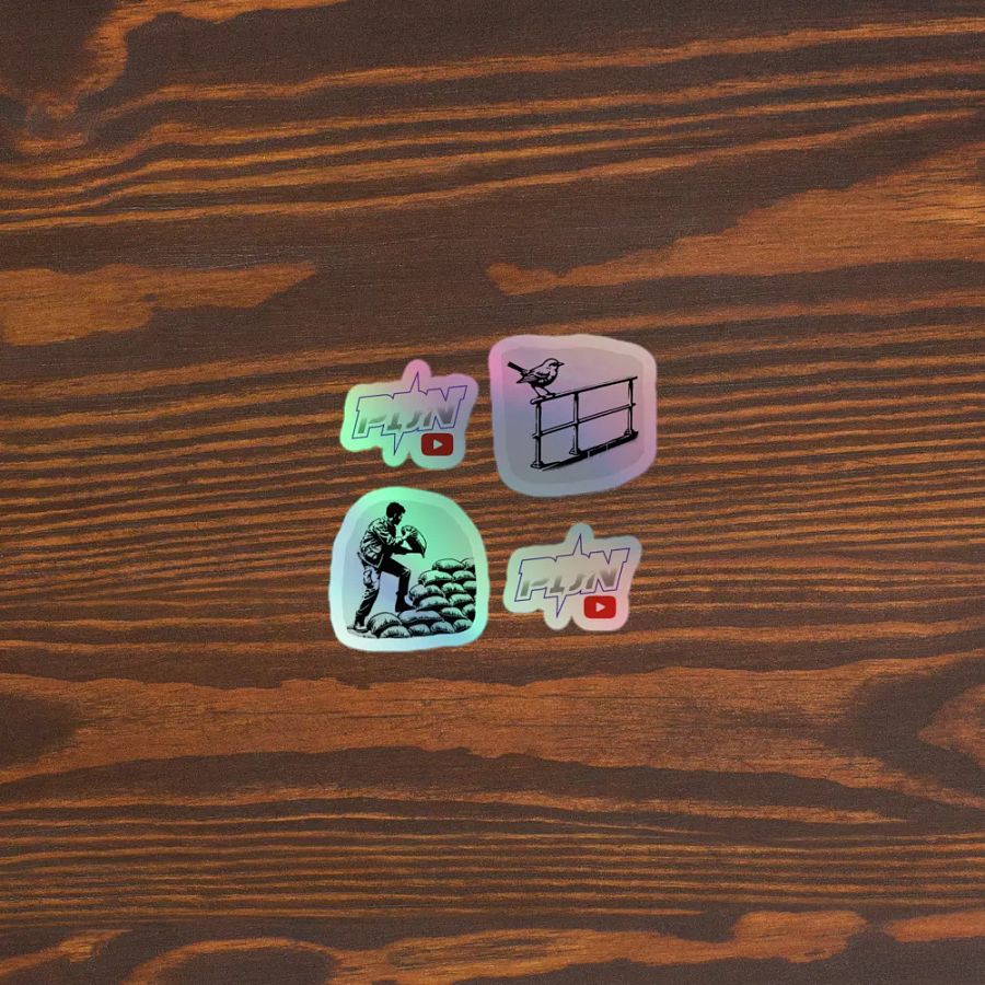 Holographic PDN, Railbird, & Sandbagger Vinyl Sticker Set (Indoor Use) product image (5)