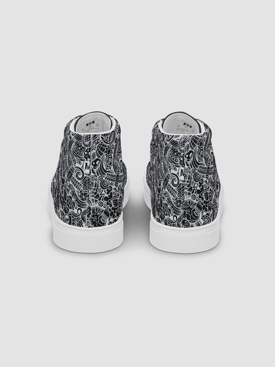 Dark Space Scribble - Men's High Tops | #MadeByMELO product image (11)