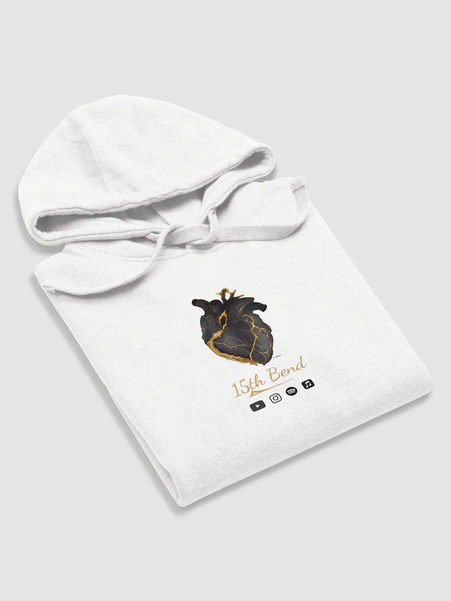 white hoodie with Heal cover art product image (5)