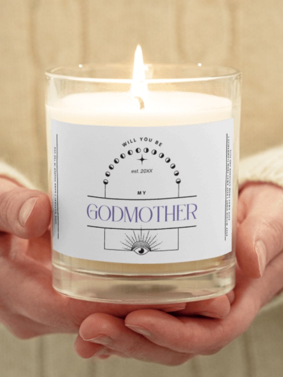 Celestial godmother proposal candle product image (1)