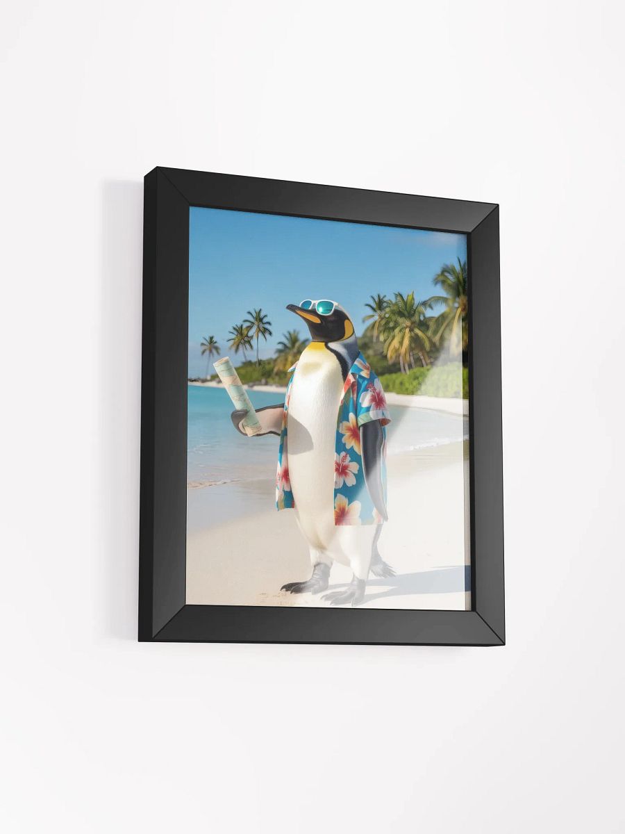 Penguin Tourist on Vacation, Framed Poster product image (3)