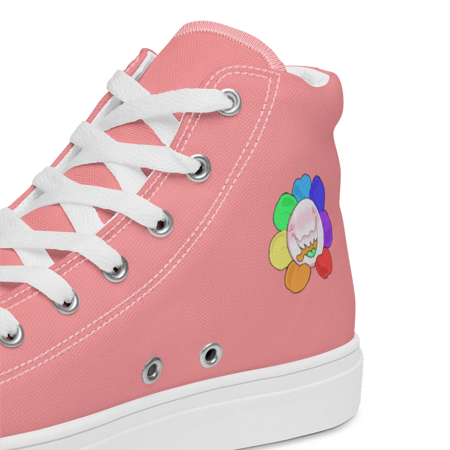 Pastel Red and White Flower Sneakers product image (46)