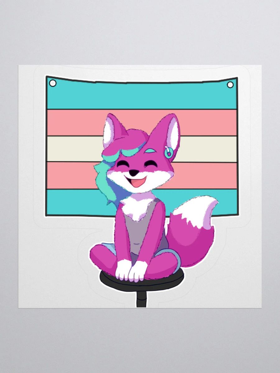 Joy the Fox Trans Sticker product image (3)