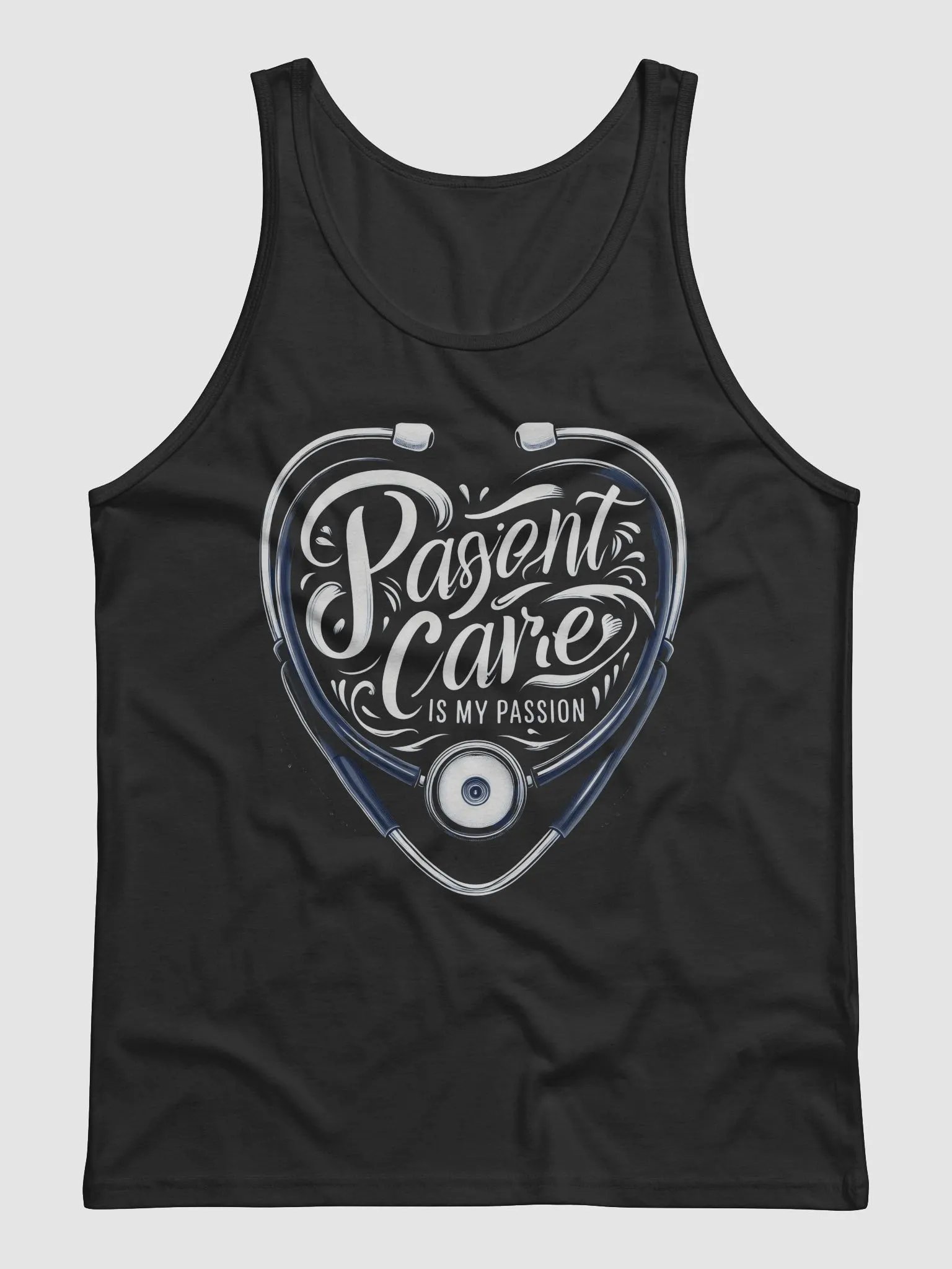 Passion for Patient Care Heart Stethoscope Tank product image (5)