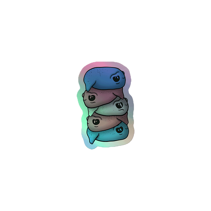 Trans Creature Stack Holographic Sticker product image (1)