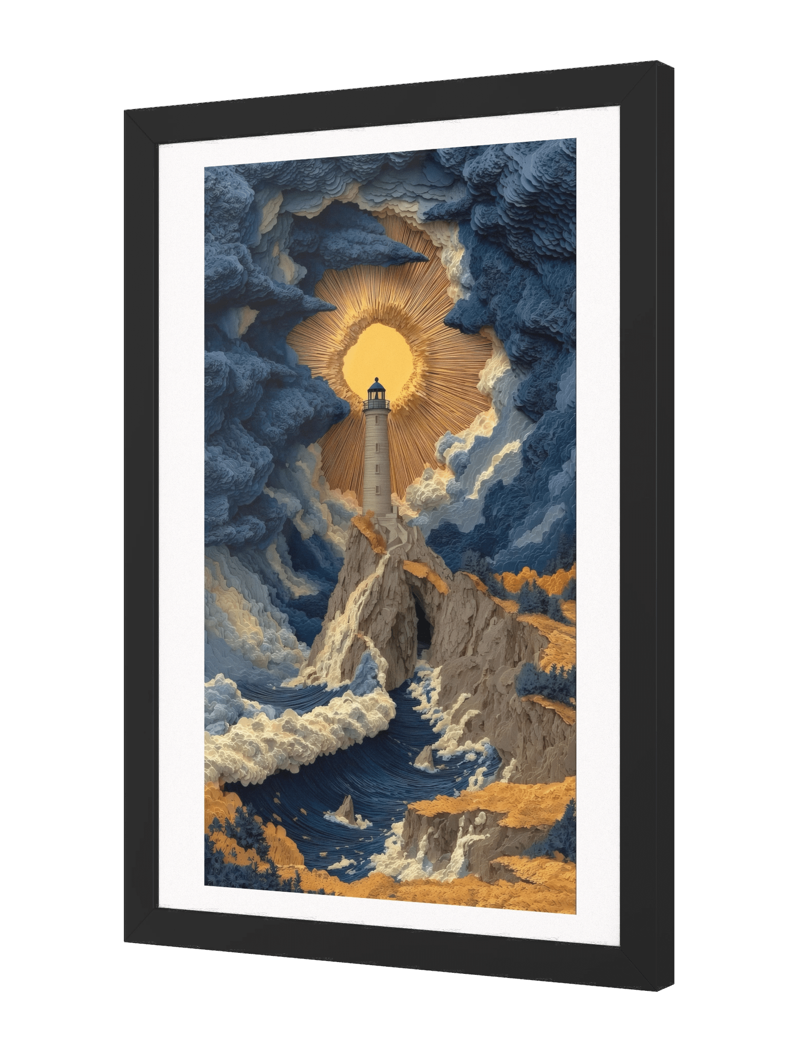 Framed Print - 'Lighthouse in the Tempest' product image (2)
