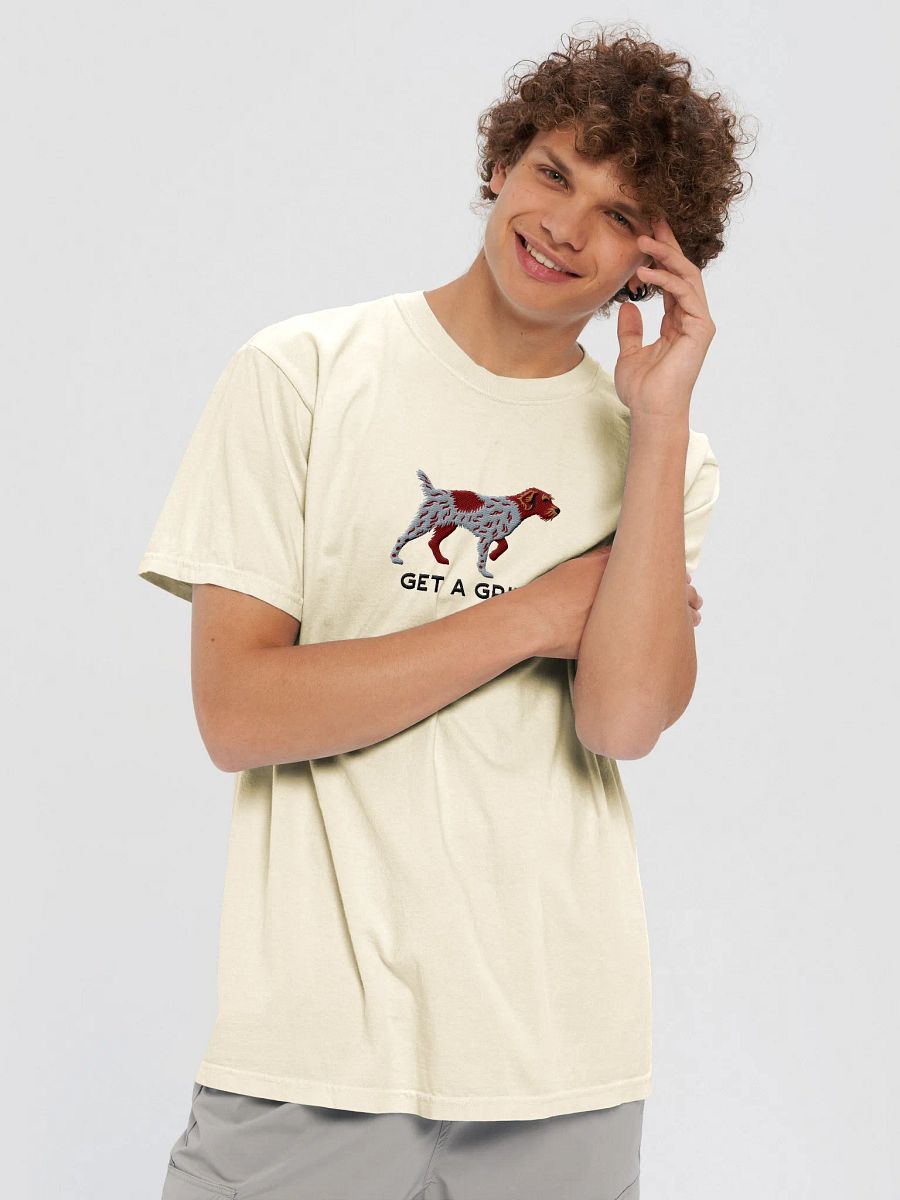 Get a Griff T-Shirt(Embroidered) of a Wirehaired Pointing Griffon(Liver Roan) product image (5)
