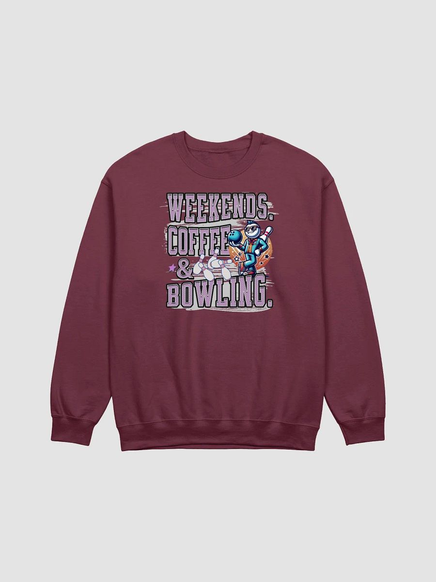 Weekends Coffee And Bowling Vibes Crewneck Sweatshirt product image (9)