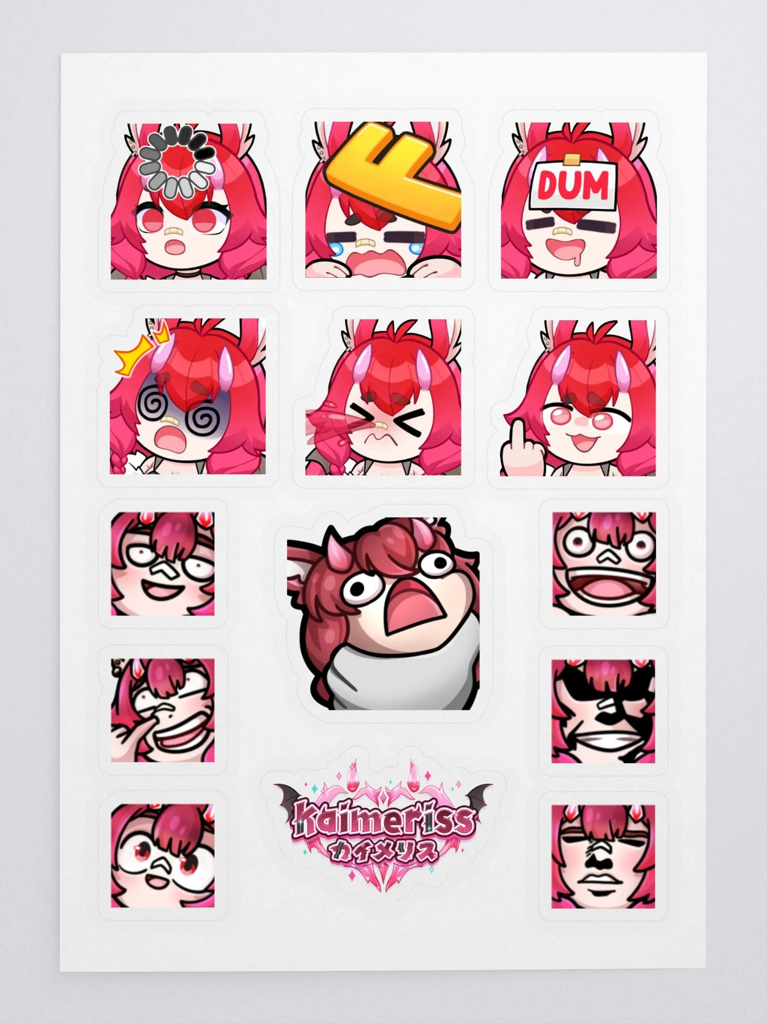Kaimeriss Emote Sticker Set #1 product image (3)