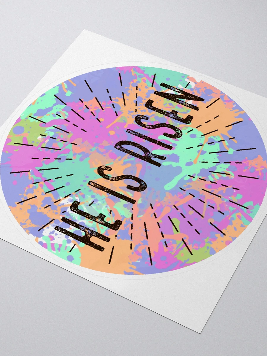 Paint Splatter He Is Risen Sticker product image (3)