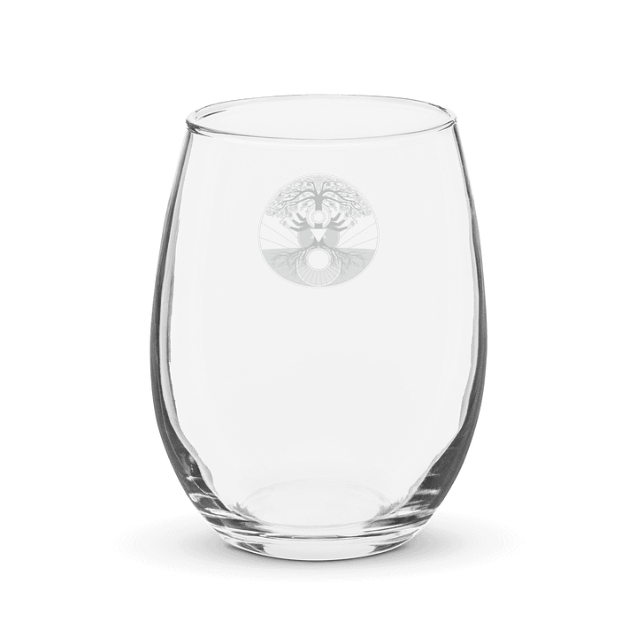 Stemless Glass with Tree of Psyche (Origional B&W) product image (2)