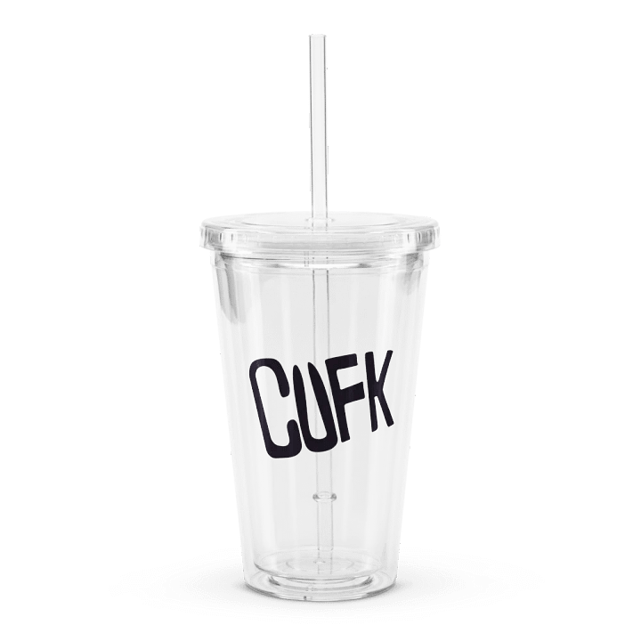 CUFK Double Wall Clear Plastic Tumbler (16oz.) product image (1)