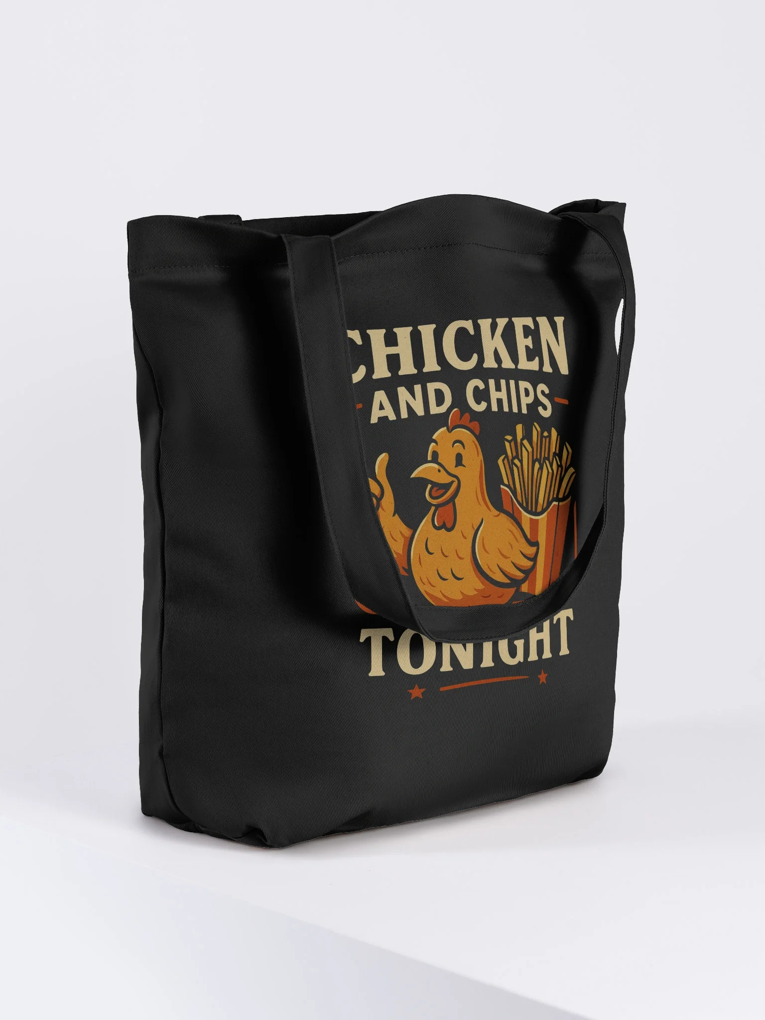 Retro Chicken & Chips Tote Bag product image (4)