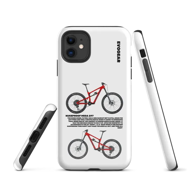 White Mega 297 iPhone Case product image (1)