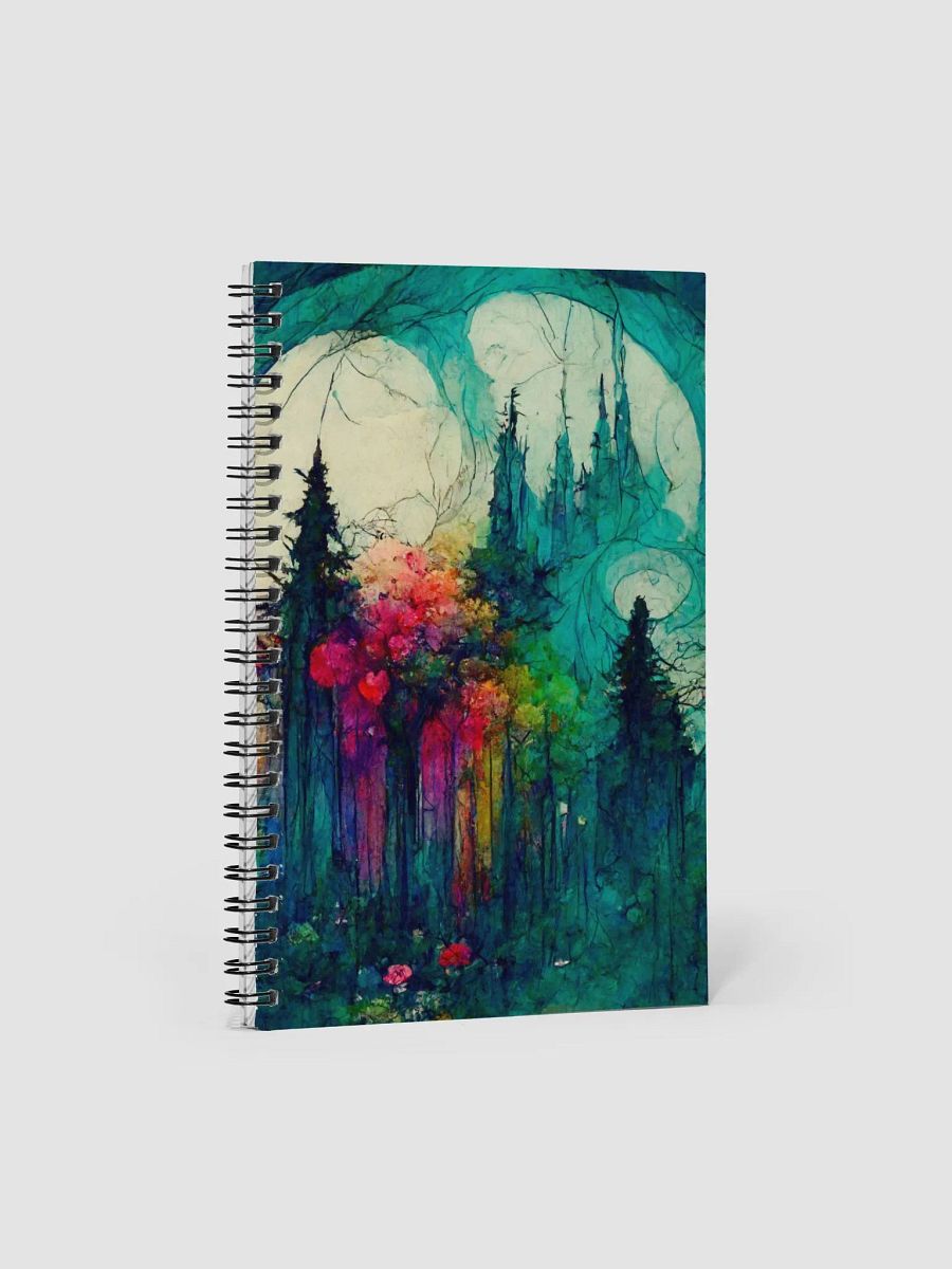 Moonlit Castle Dreams Spiral Notebook product image (1)