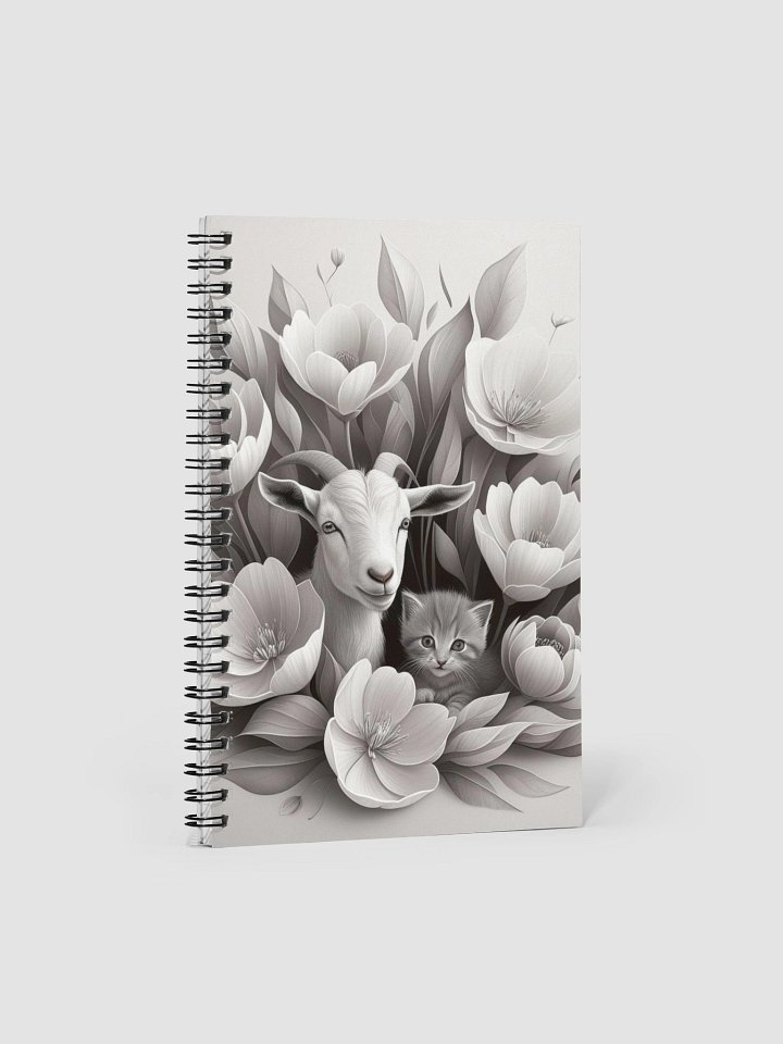 Monochrome Garden Spiral Notebook product image (2)