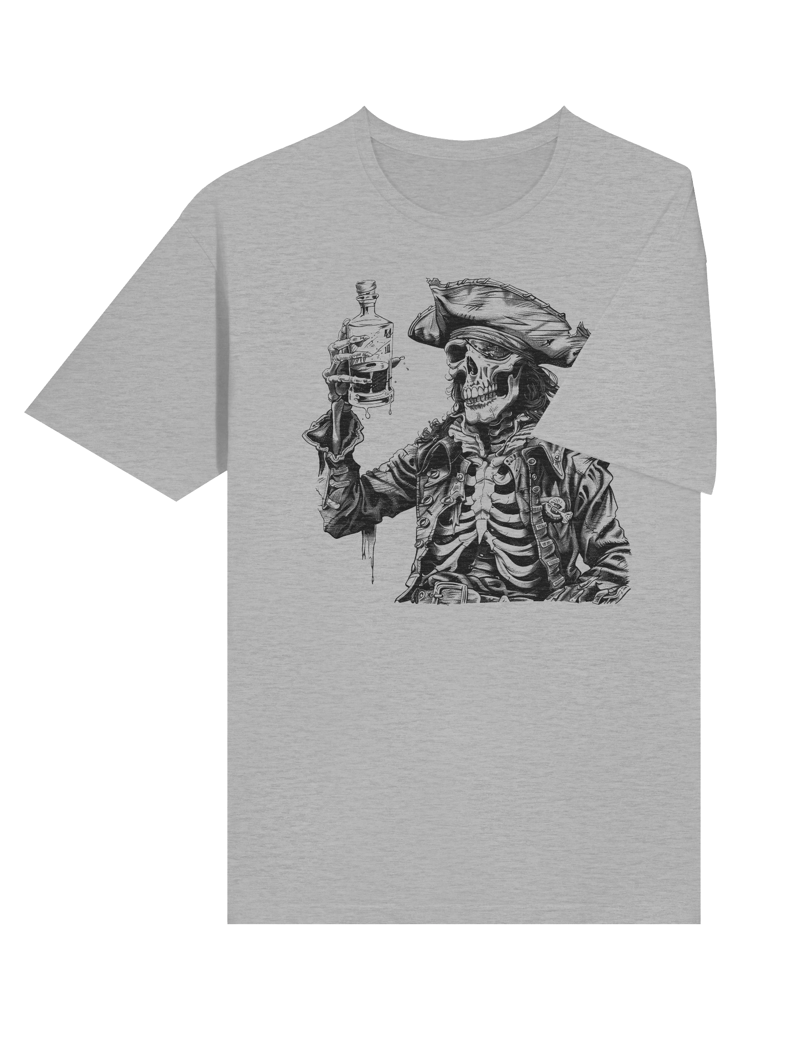 Pirate Skeleton Toast Unisex T-Shirt product image (6)