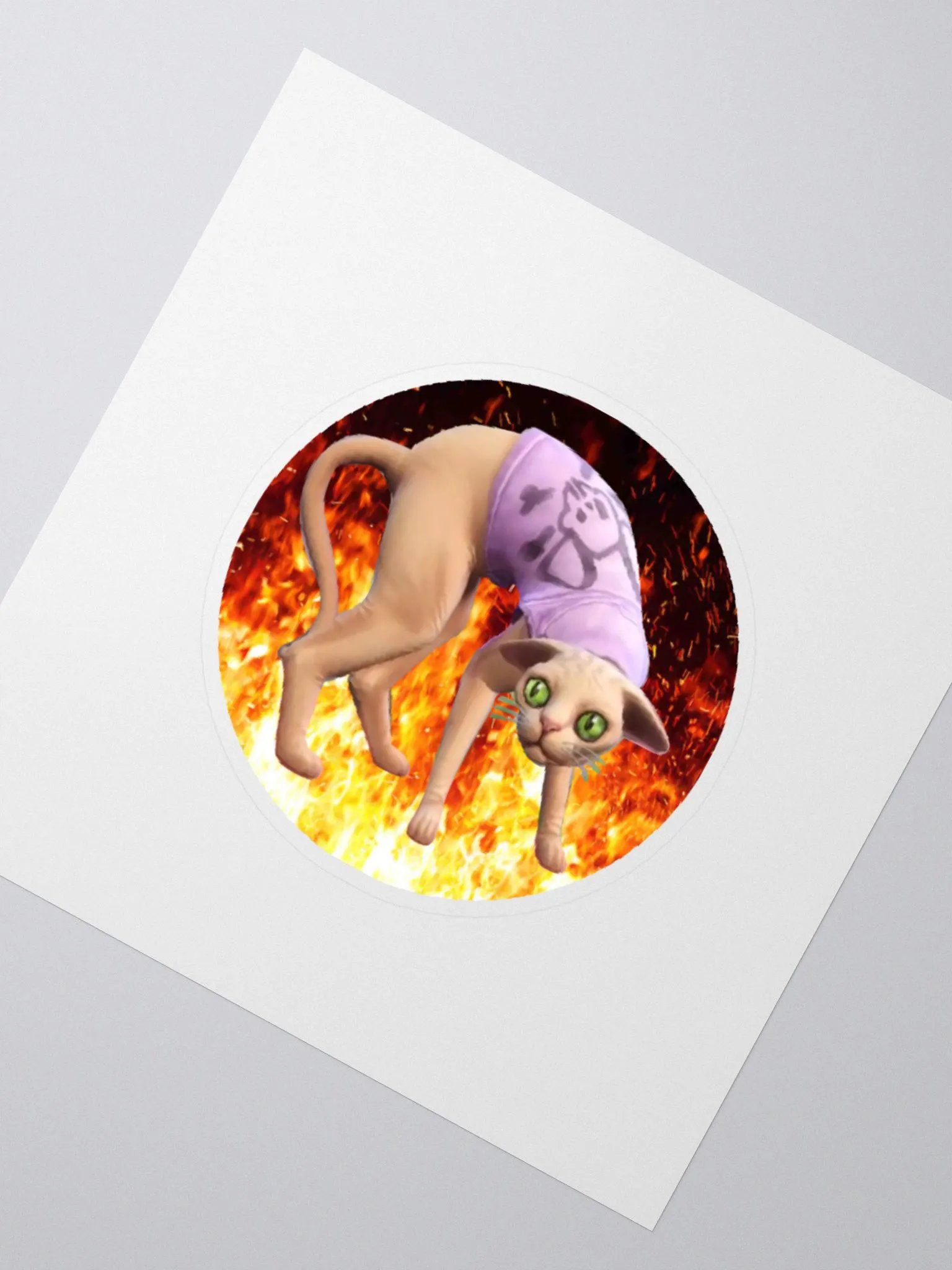 King Squishy Fire Sticker product image (2)