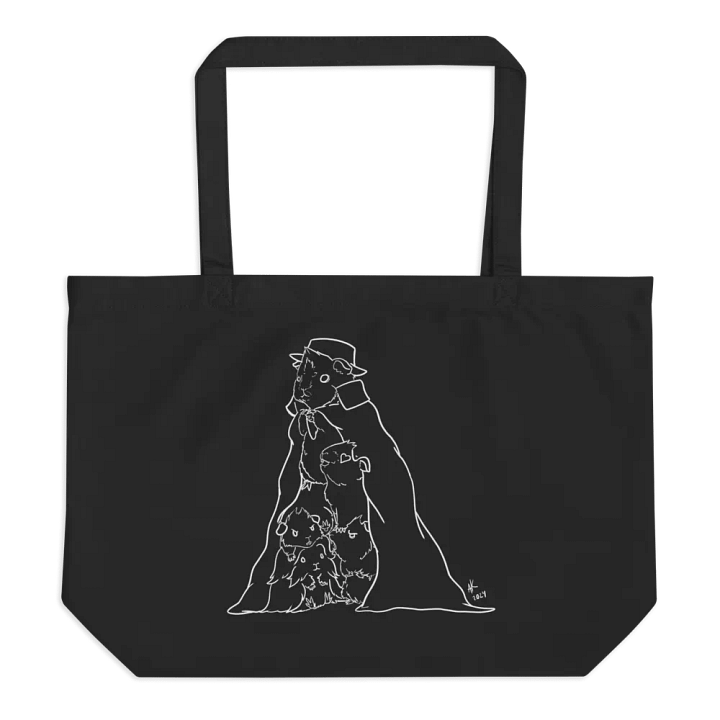 Five Guinea Pigs in a Trenchcoat Outline Tote product image (1)