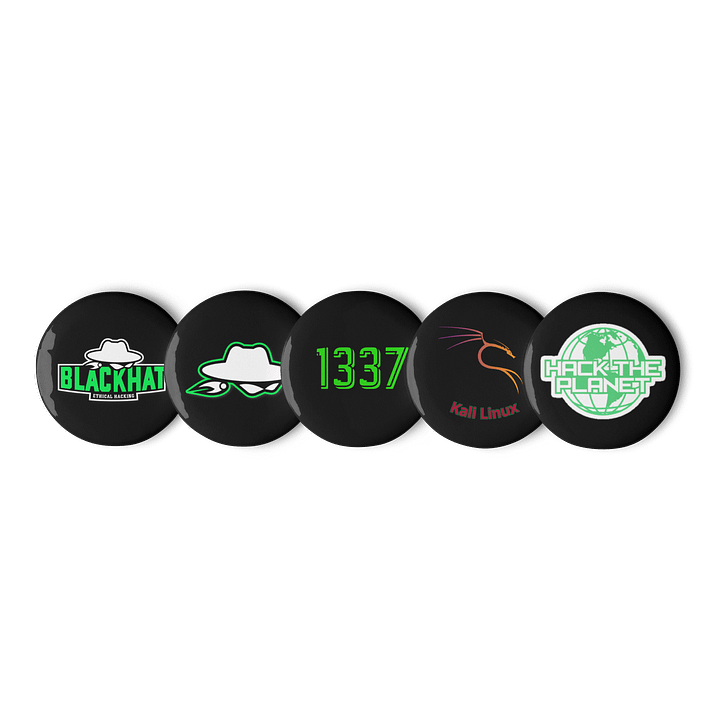 🎯 Red Team Essentials – Hacker Pin Pack (Set of 5) product image (1)