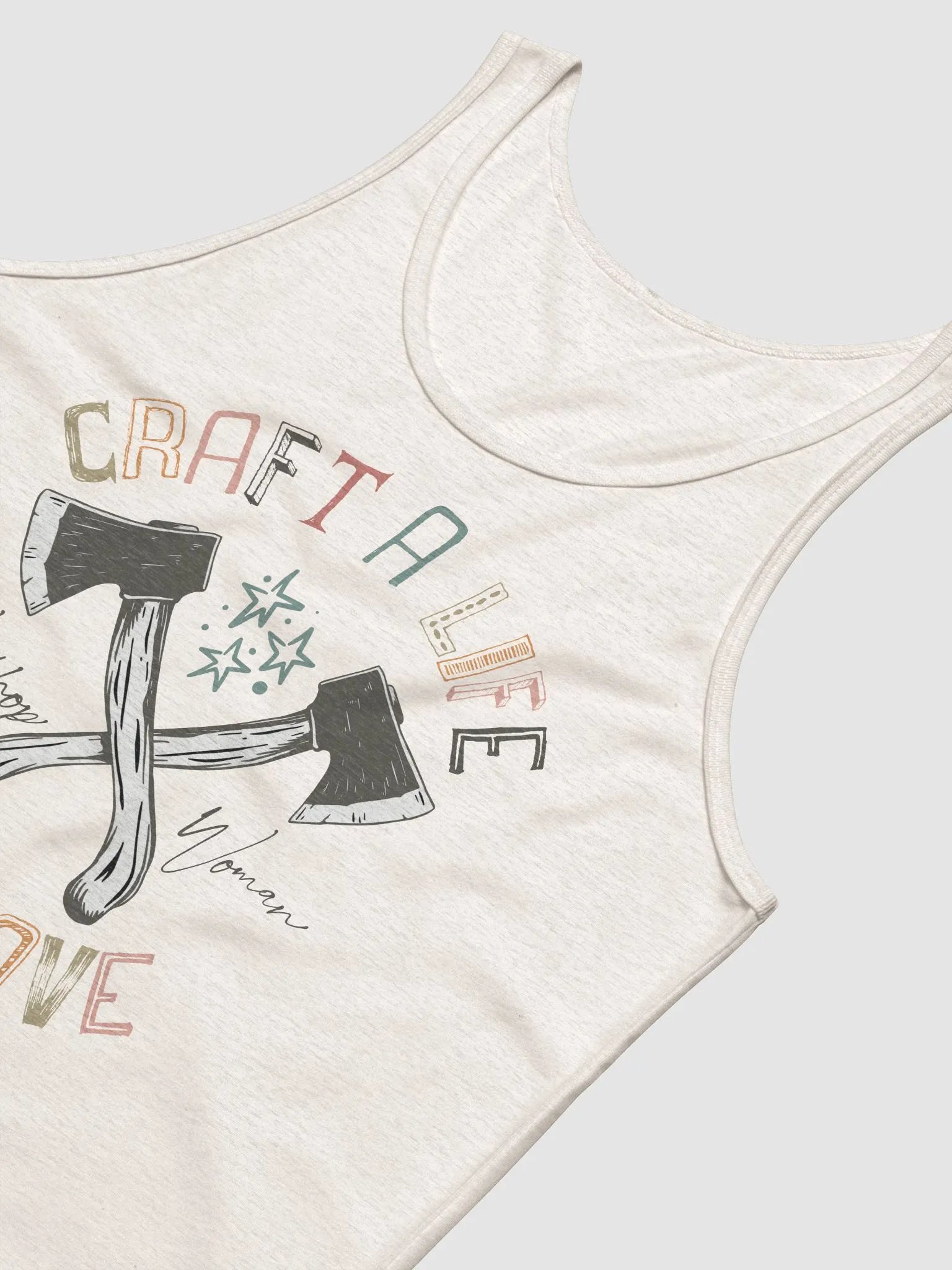 Craft A Life You Love-WW Tank-Oatmeal product image (4)