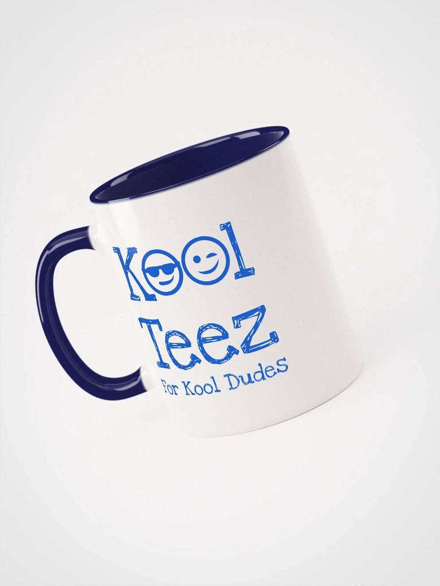 Blue White Ceramic Mug For Kool Dudes product image (2)