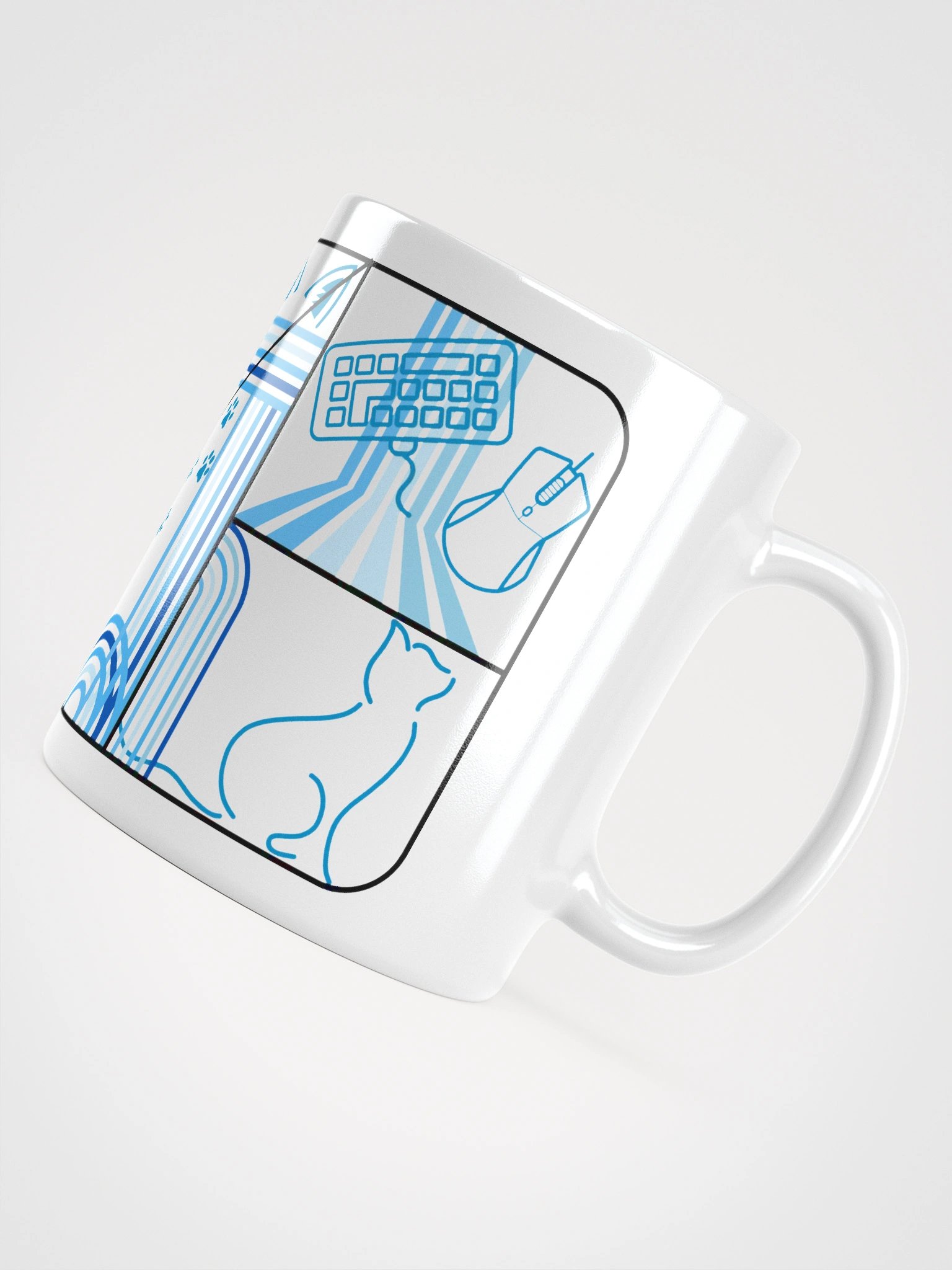 Frenchkittie Blue Abstract Mug product image (4)