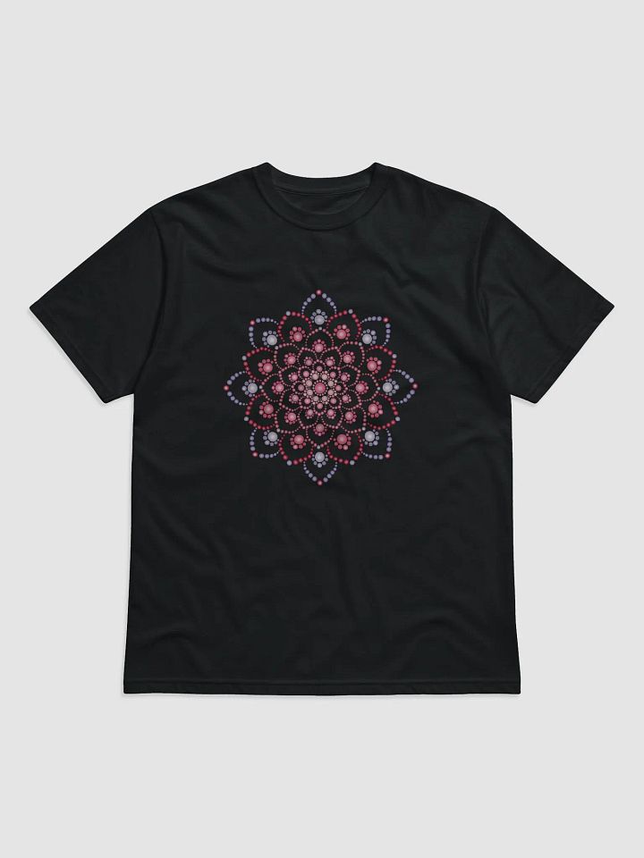 Purple and Pink Dot Mandala Unisex Organic T-Shirt product image (1)