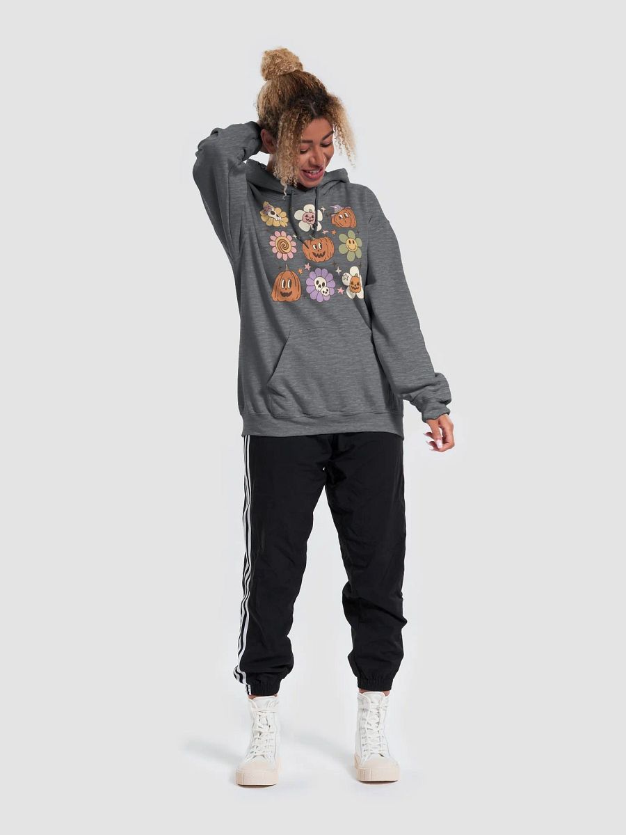 A Grid of Fall and Halloween Elements(2) Hooded Sweatshirt | Cute Fall and Halloween Hoodie Design product image (26)
