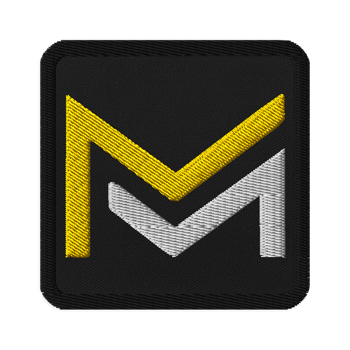 Square embroidered patch product image (1)