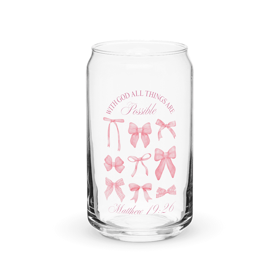 With God All Things Are Possible Can-Shaped Glass product image (1)