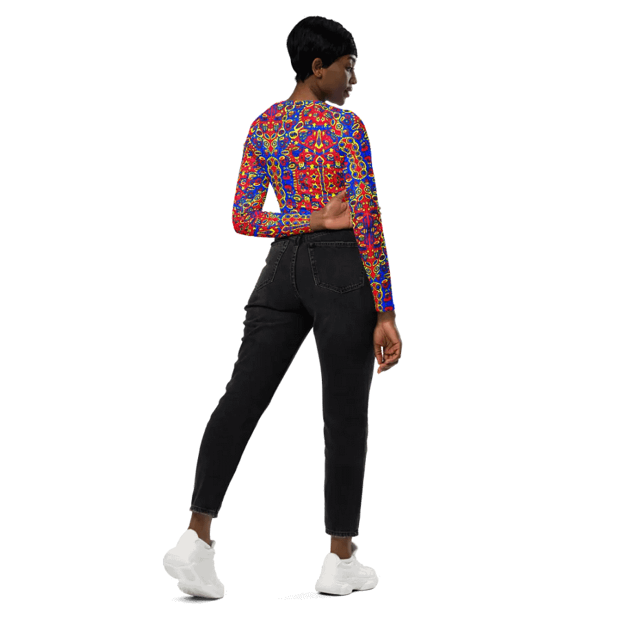 Symmetry Splendor Recycled Crop Top product image (8)