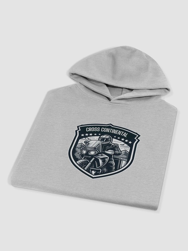 Cross Continental Motorcycle Emblem Hoodie | AI Design cross continental touring product image (1)